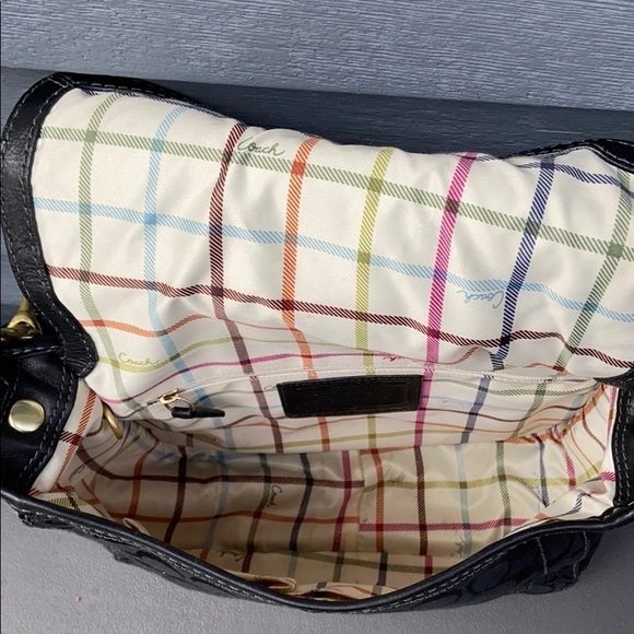 Coach Black Shoulder Bag c 2005/6 - Picture 7 of 12